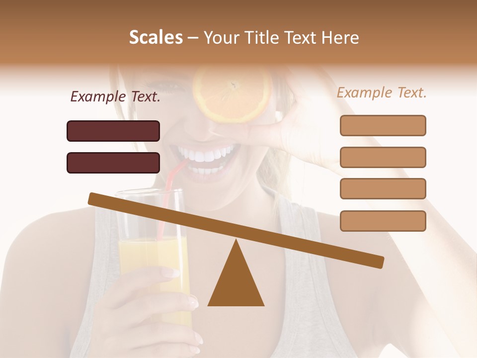 People Female Pretty PowerPoint Template