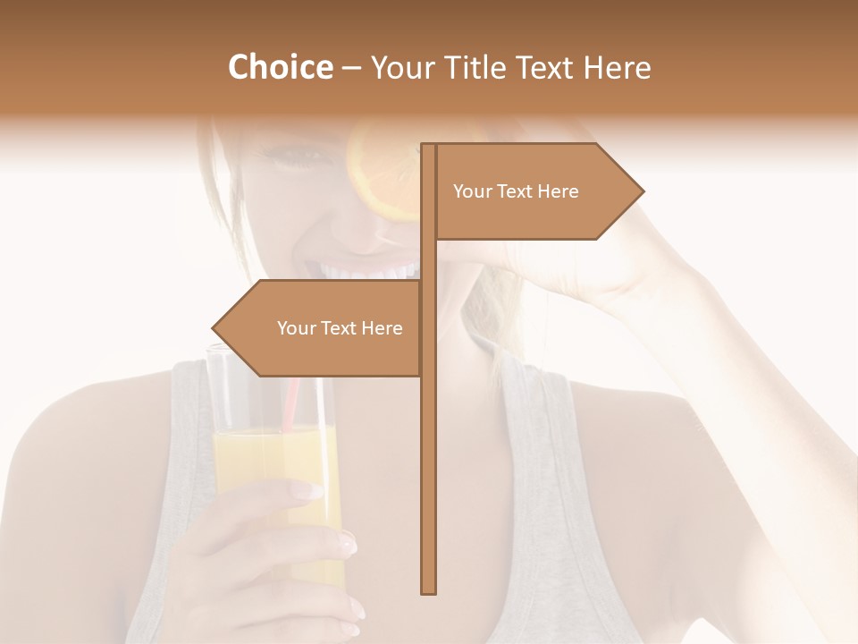 People Female Pretty PowerPoint Template