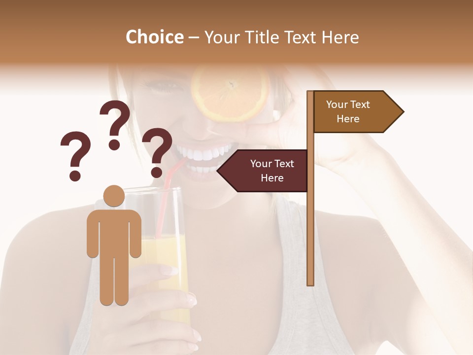 People Female Pretty PowerPoint Template