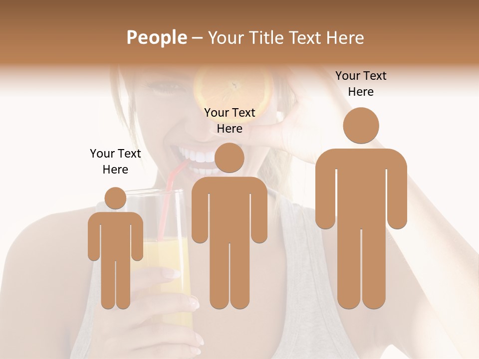 People Female Pretty PowerPoint Template