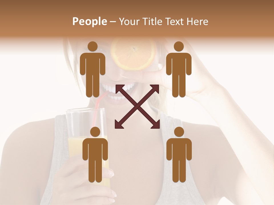 People Female Pretty PowerPoint Template