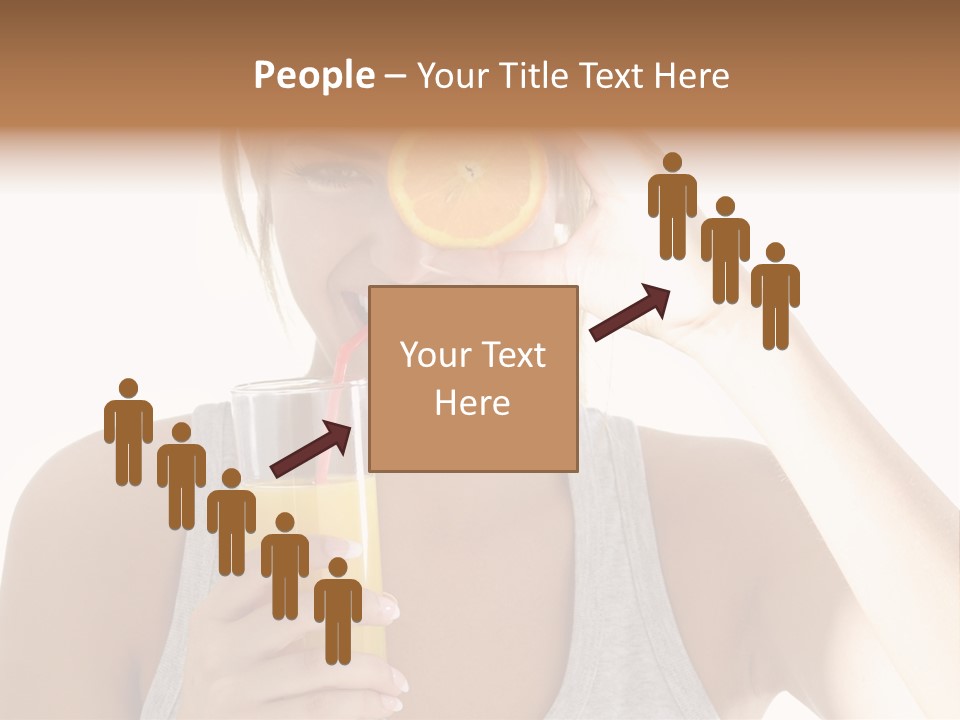 People Female Pretty PowerPoint Template