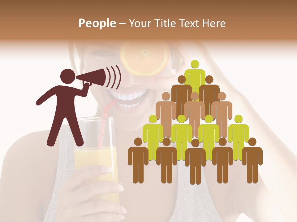 People Female Pretty PowerPoint Template