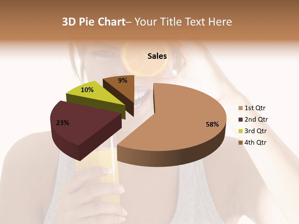 People Female Pretty PowerPoint Template