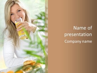 Fresh Bakery Table PowerPoint Template