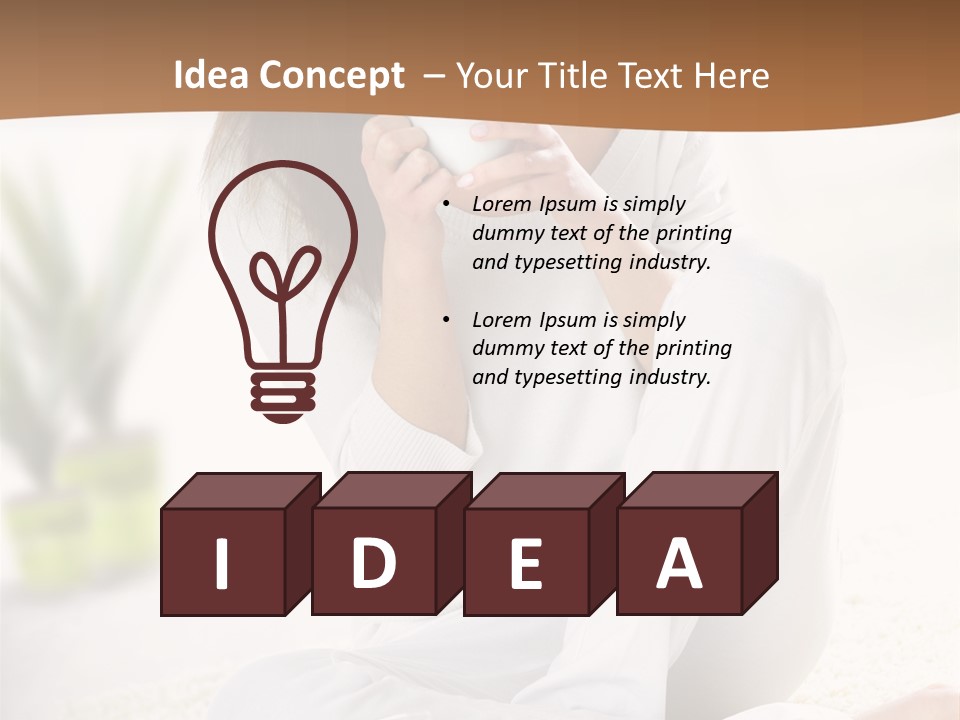 Indoor Expression Attractive PowerPoint Template