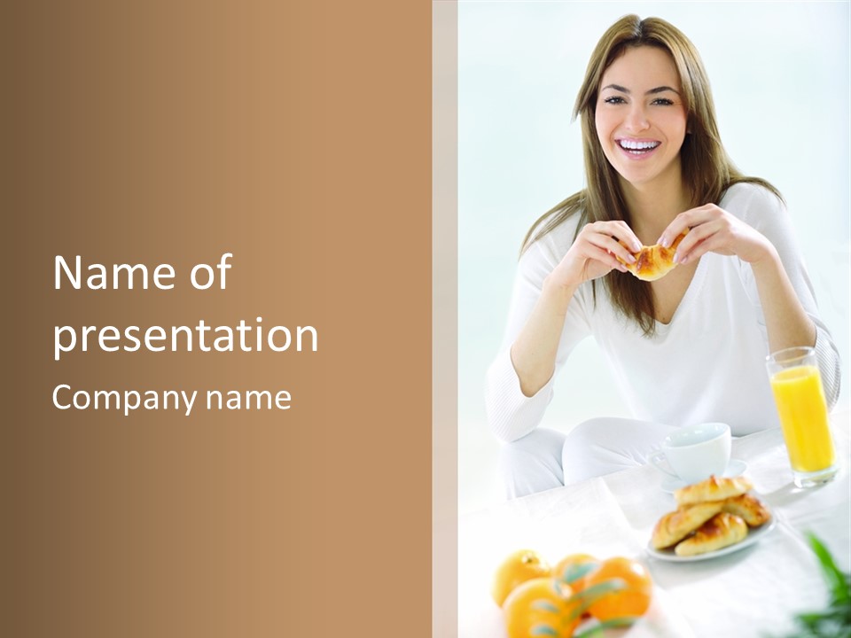 Cup Nutrition Bakery PowerPoint Template