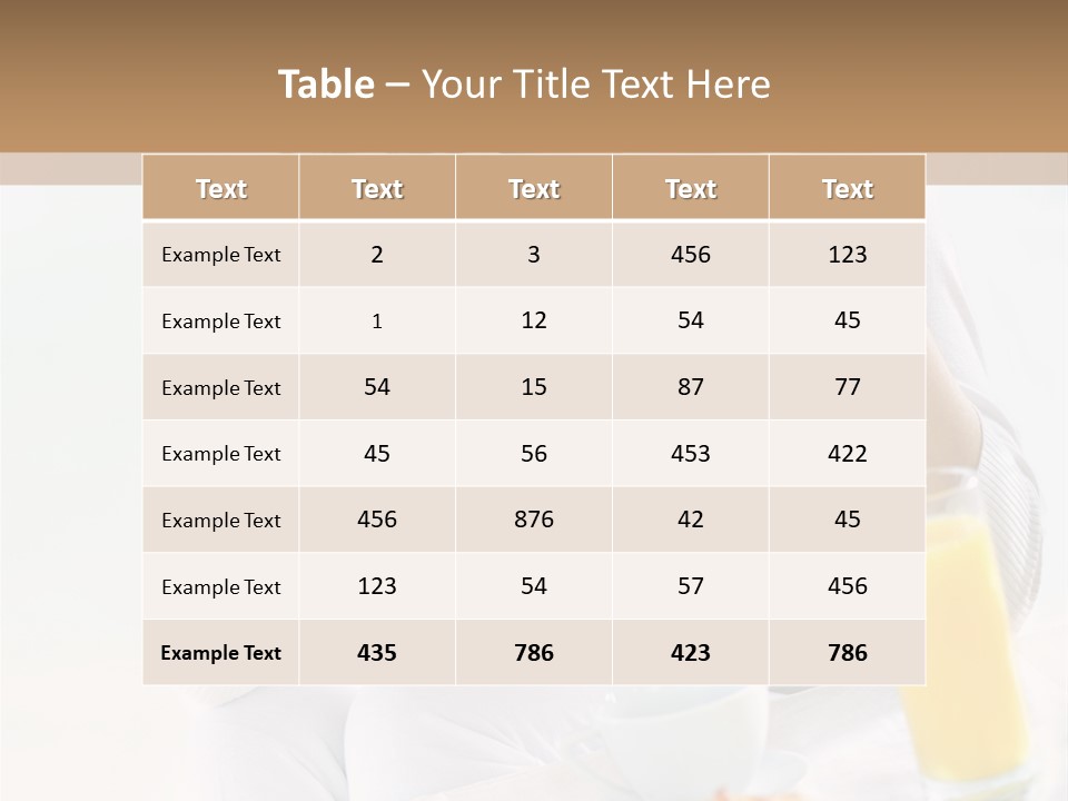 Cup Nutrition Bakery PowerPoint Template