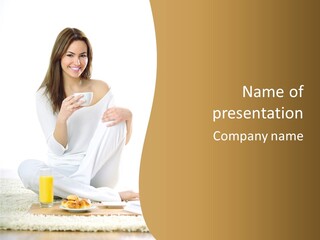 Young Green Beauty PowerPoint Template