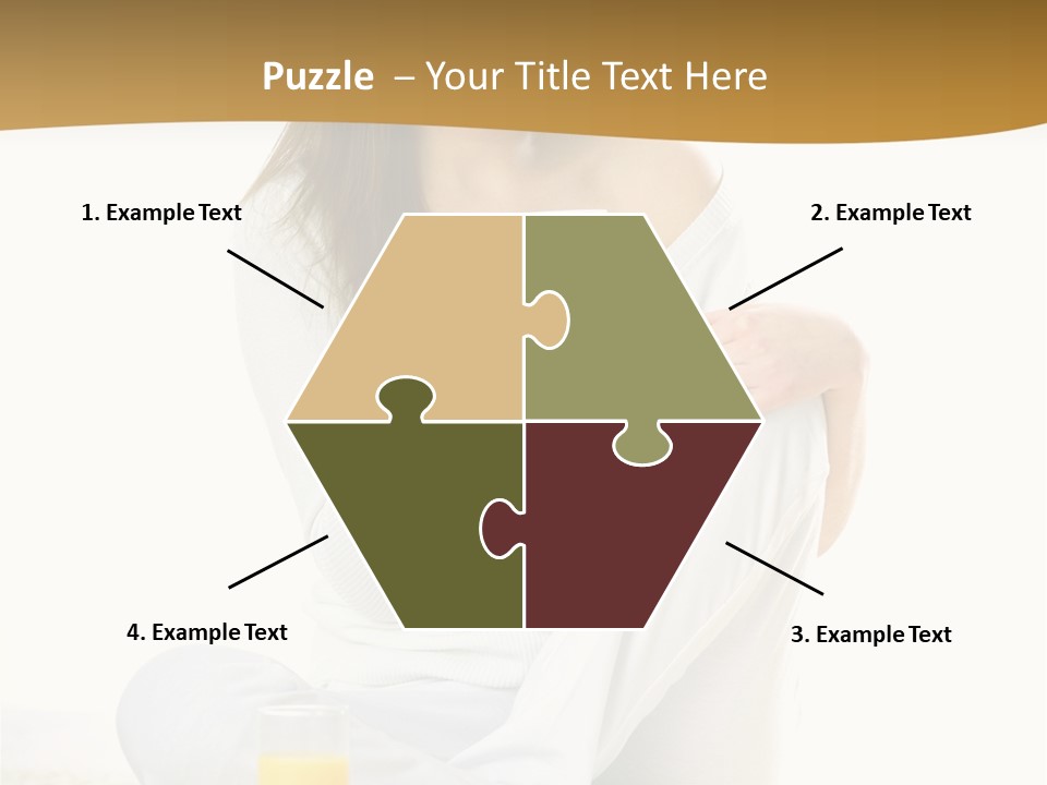 Young Green Beauty PowerPoint Template