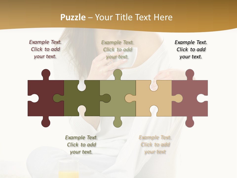 Young Green Beauty PowerPoint Template