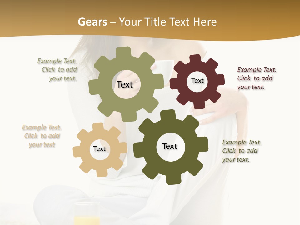 Young Green Beauty PowerPoint Template