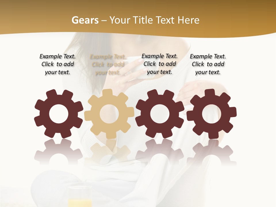 Young Green Beauty PowerPoint Template