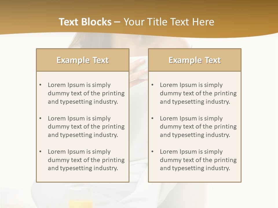 Young Green Beauty PowerPoint Template