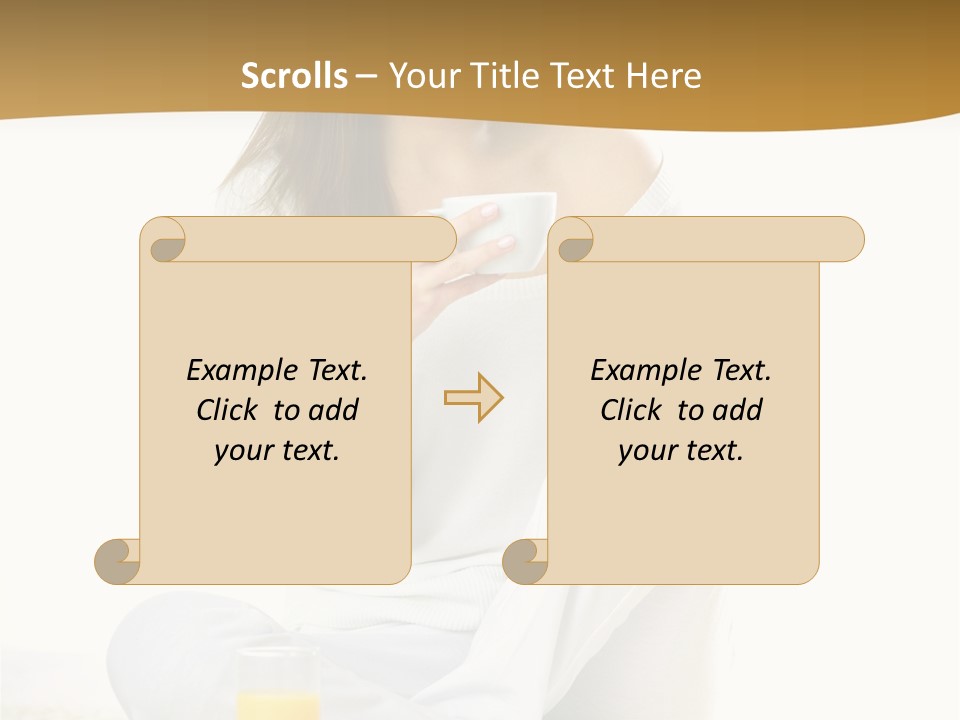 Young Green Beauty PowerPoint Template