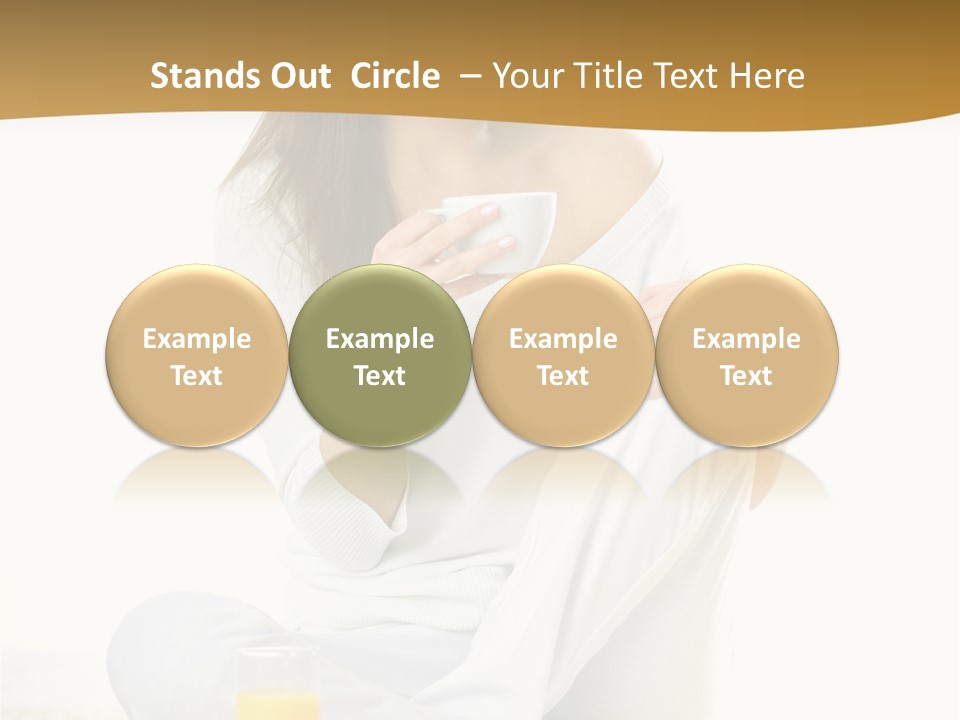 Young Green Beauty PowerPoint Template