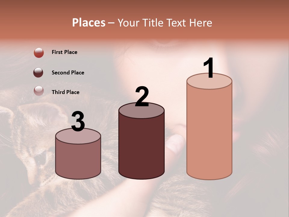 Closeup Longing Cute PowerPoint Template