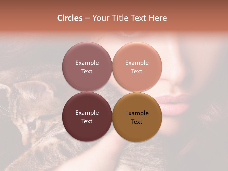 Closeup Longing Cute PowerPoint Template