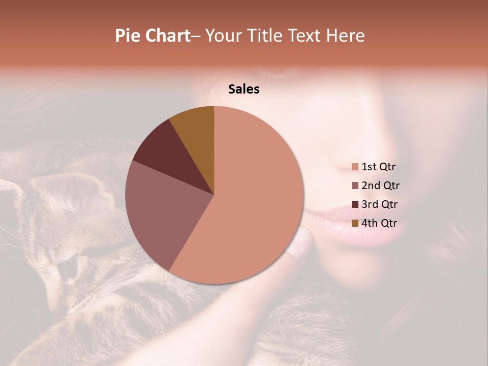 Closeup Longing Cute PowerPoint Template