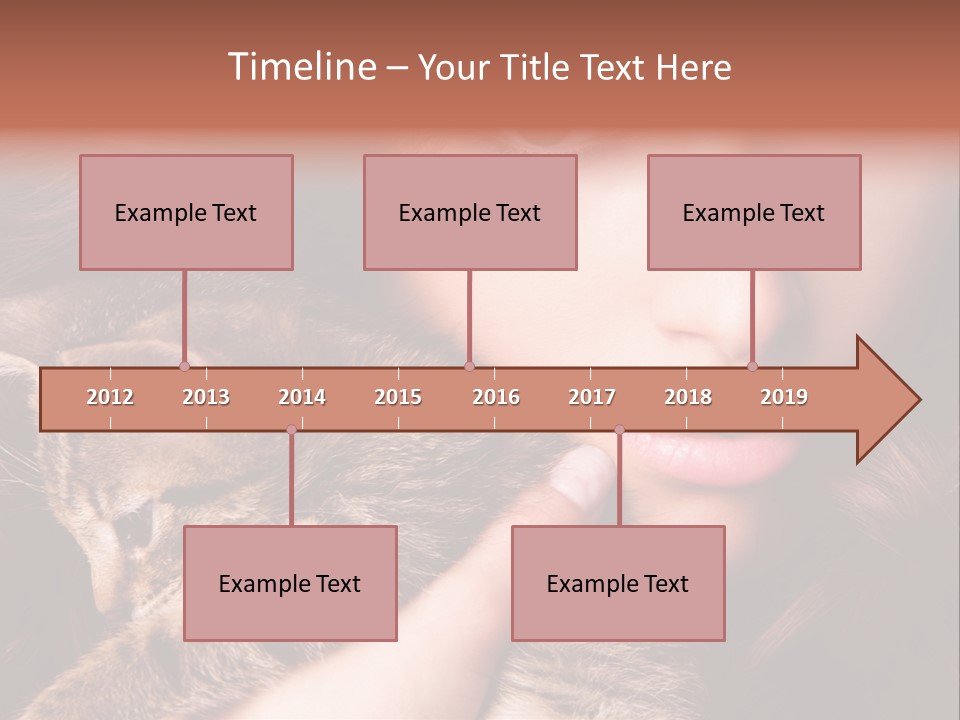 Closeup Longing Cute PowerPoint Template