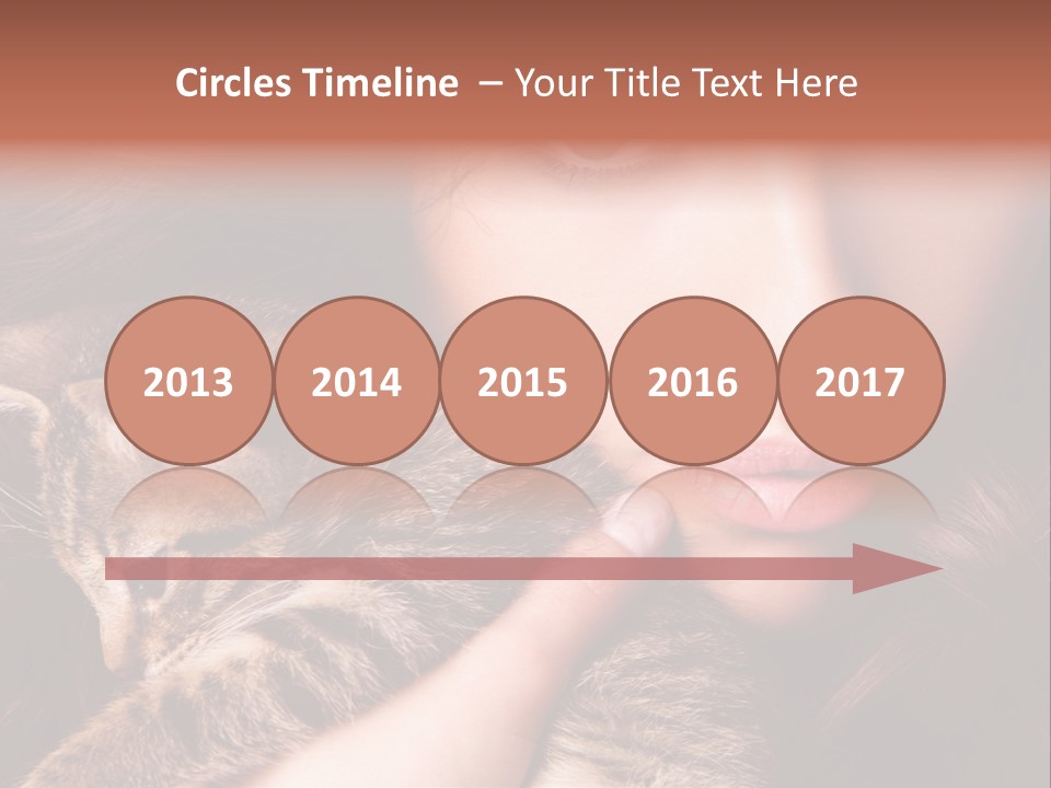 Closeup Longing Cute PowerPoint Template