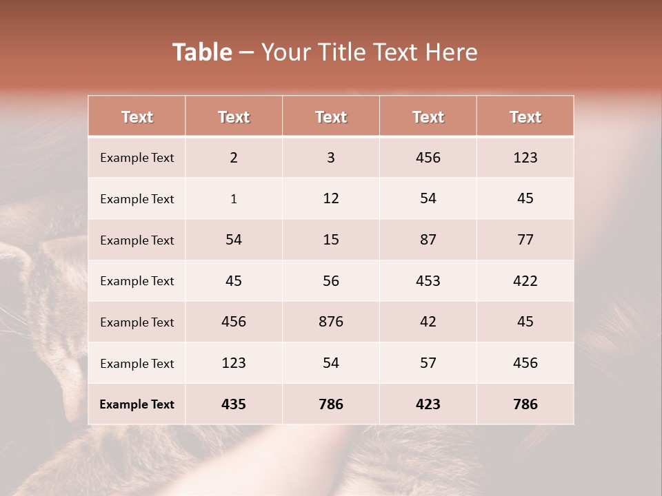 Closeup Longing Cute PowerPoint Template