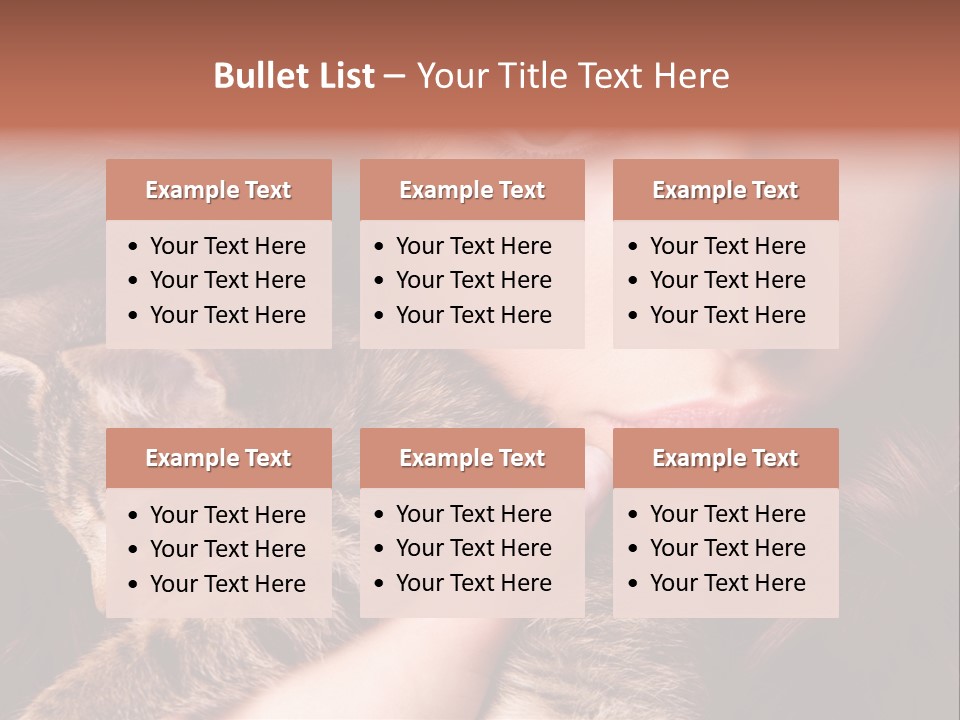 Closeup Longing Cute PowerPoint Template