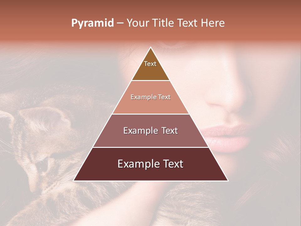 Closeup Longing Cute PowerPoint Template