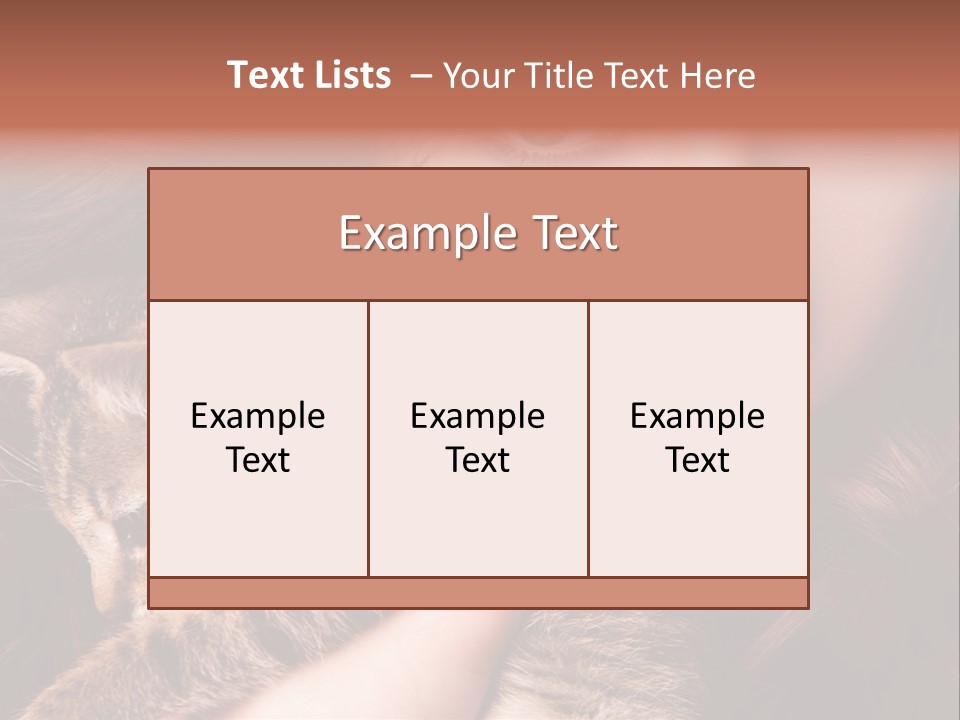 Closeup Longing Cute PowerPoint Template