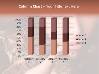 Closeup Longing Cute PowerPoint Template