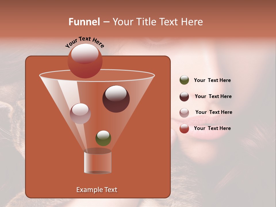 Closeup Longing Cute PowerPoint Template