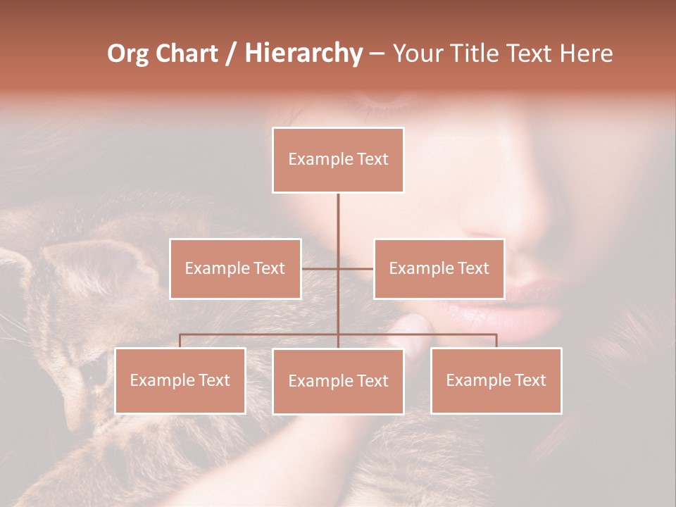 Closeup Longing Cute PowerPoint Template