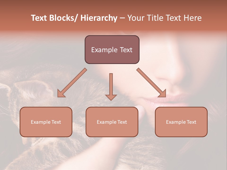 Closeup Longing Cute PowerPoint Template