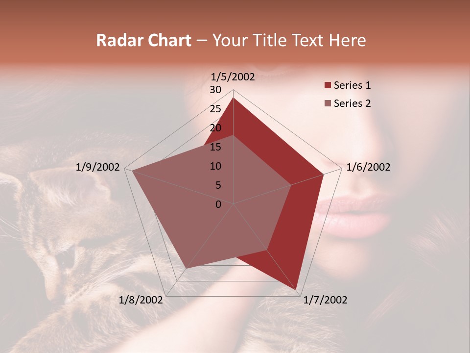 Closeup Longing Cute PowerPoint Template