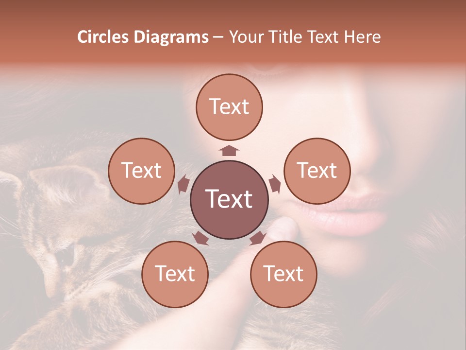 Closeup Longing Cute PowerPoint Template