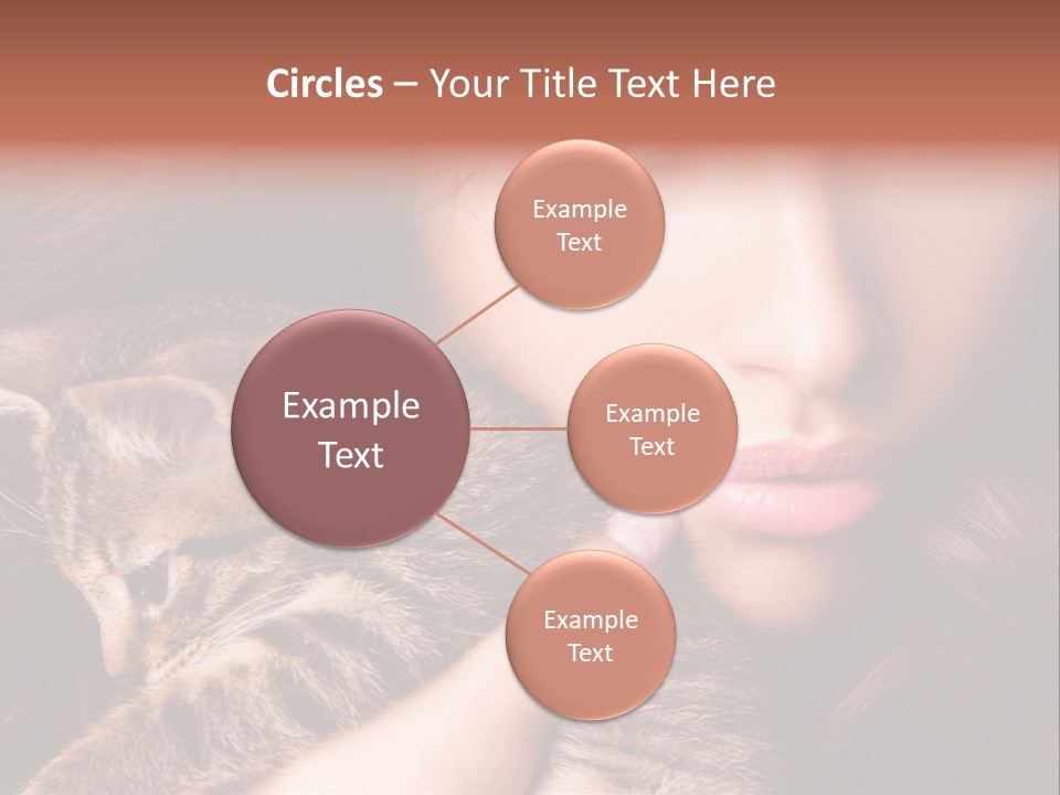 Closeup Longing Cute PowerPoint Template