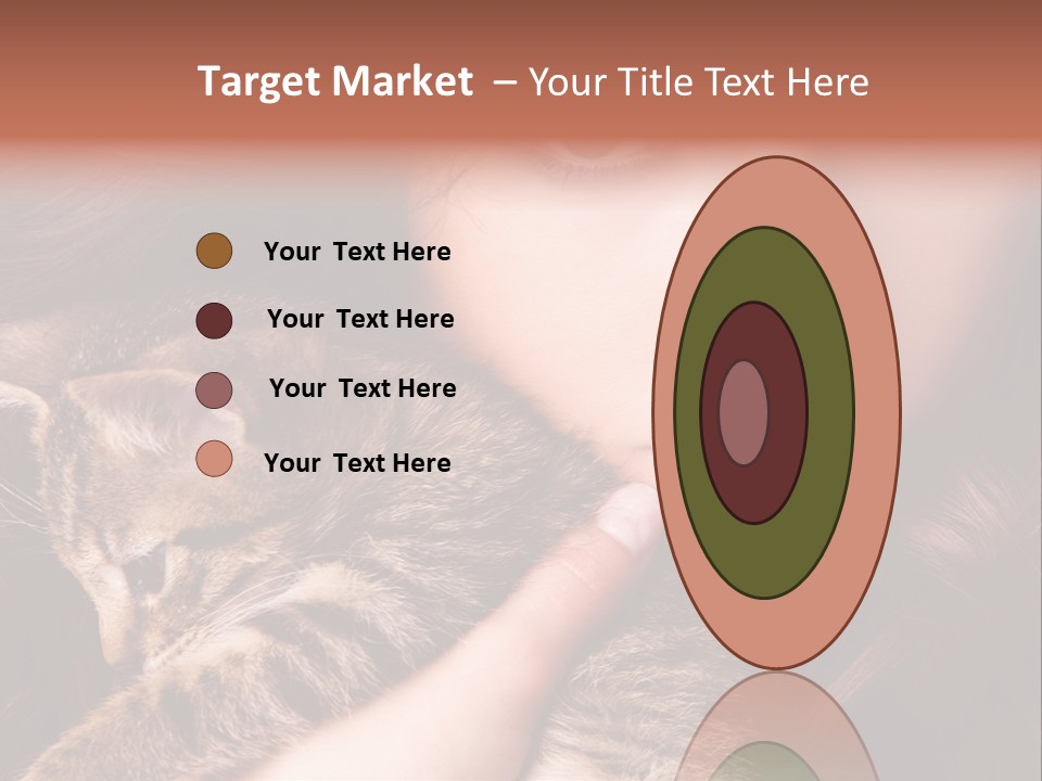 Closeup Longing Cute PowerPoint Template