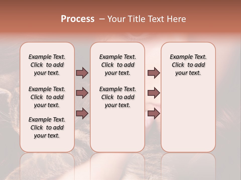Closeup Longing Cute PowerPoint Template
