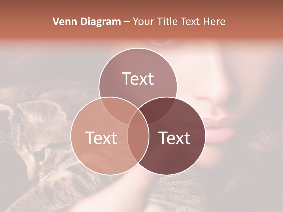 Closeup Longing Cute PowerPoint Template