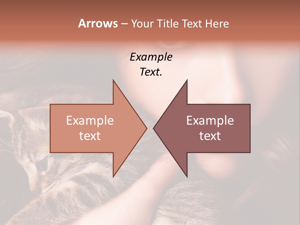 Closeup Longing Cute PowerPoint Template