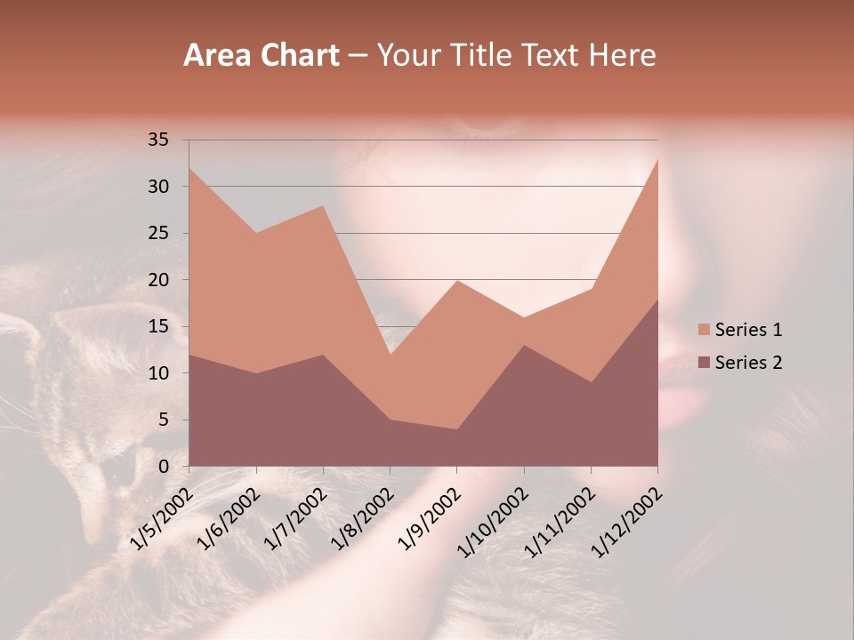 Closeup Longing Cute PowerPoint Template