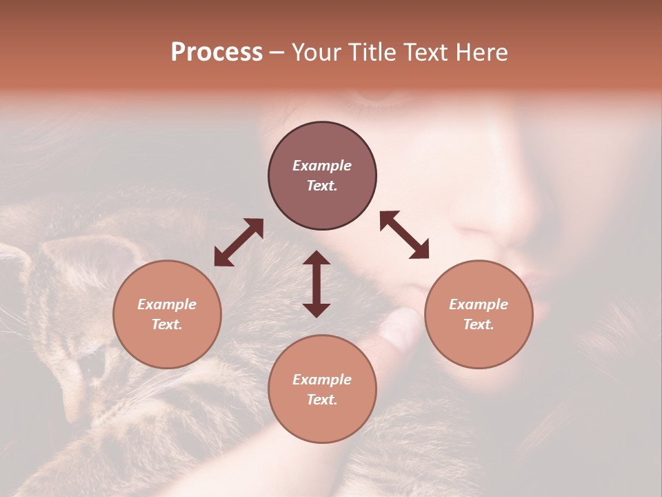 Closeup Longing Cute PowerPoint Template