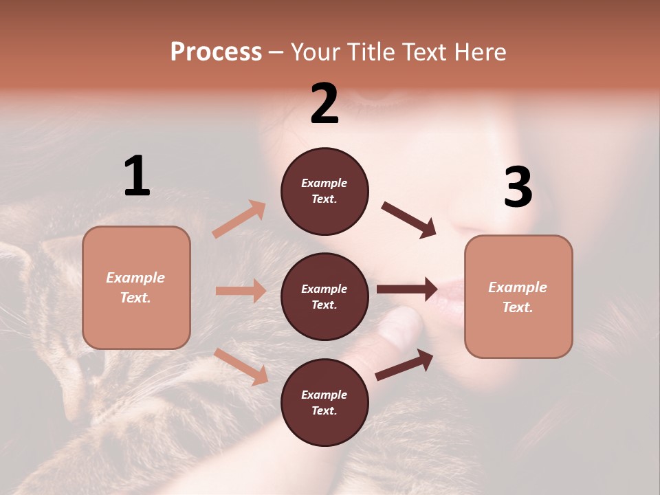 Closeup Longing Cute PowerPoint Template