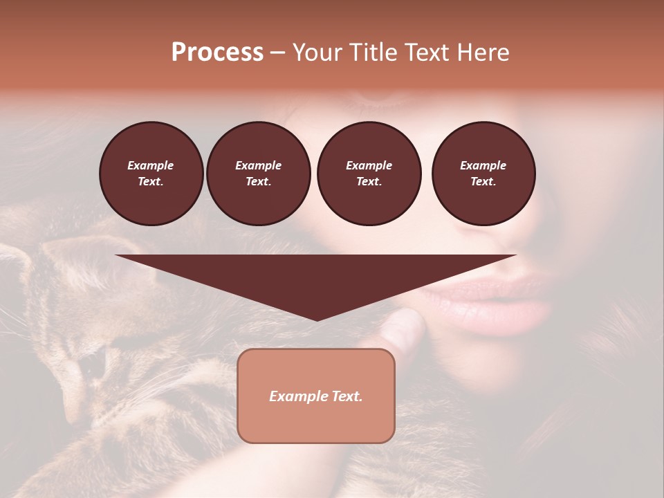 Closeup Longing Cute PowerPoint Template