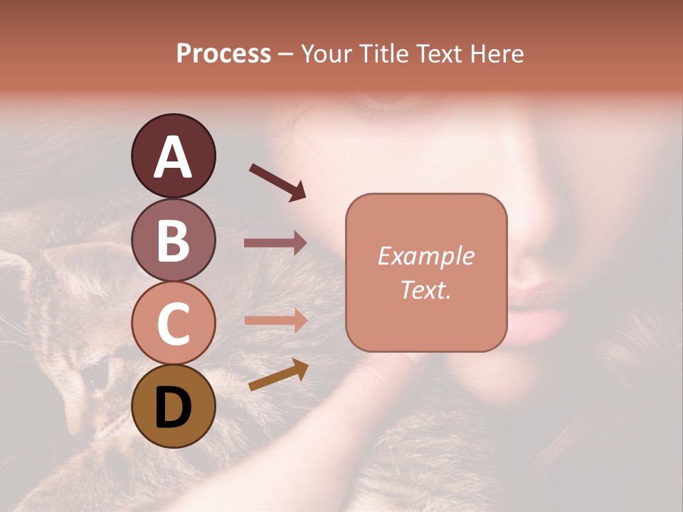 Closeup Longing Cute PowerPoint Template