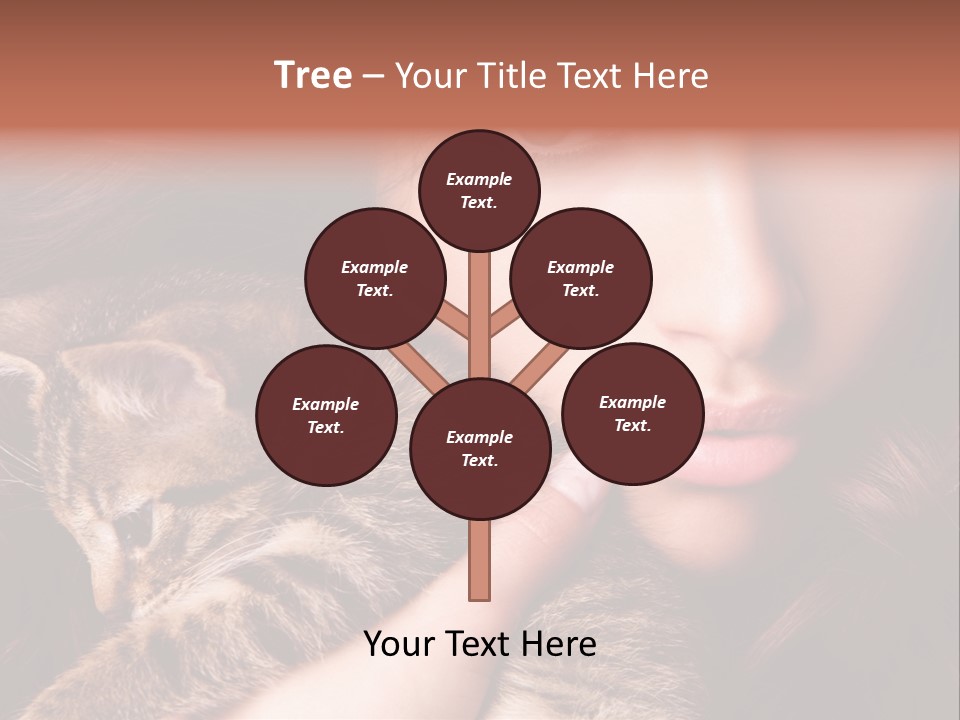 Closeup Longing Cute PowerPoint Template