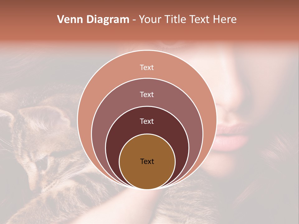 Closeup Longing Cute PowerPoint Template