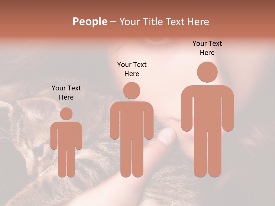 Closeup Longing Cute PowerPoint Template