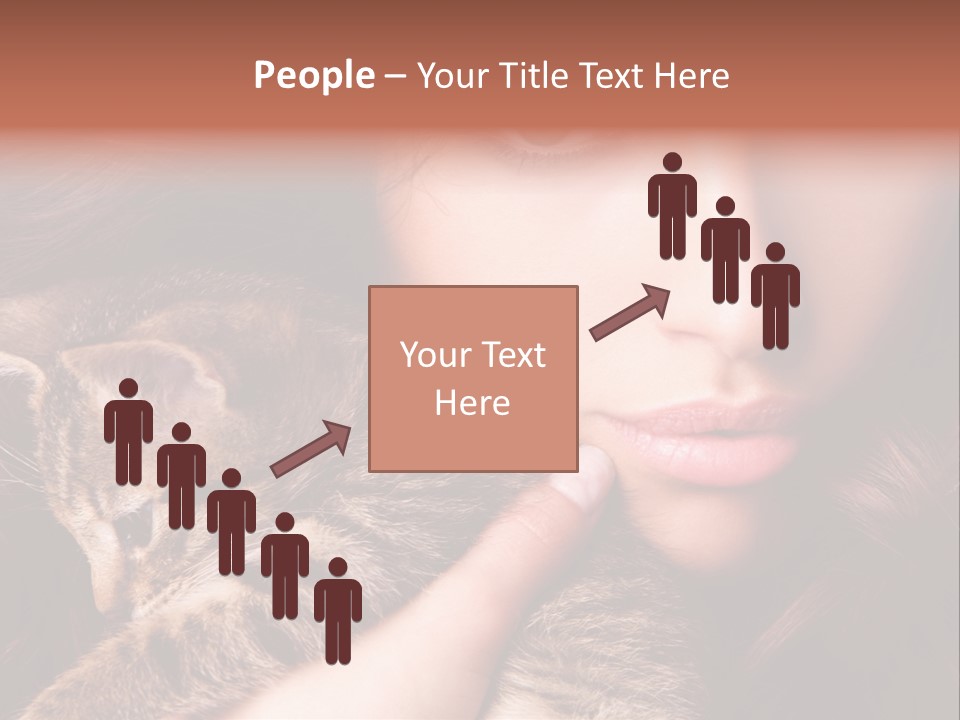 Closeup Longing Cute PowerPoint Template