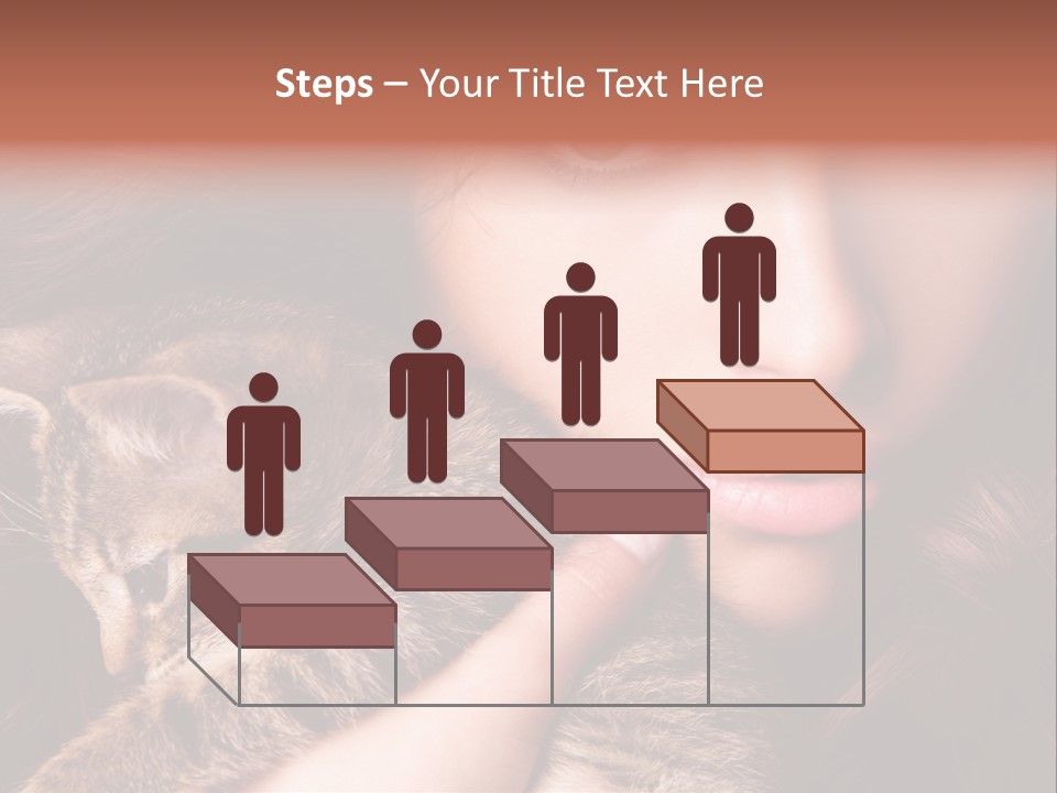 Closeup Longing Cute PowerPoint Template